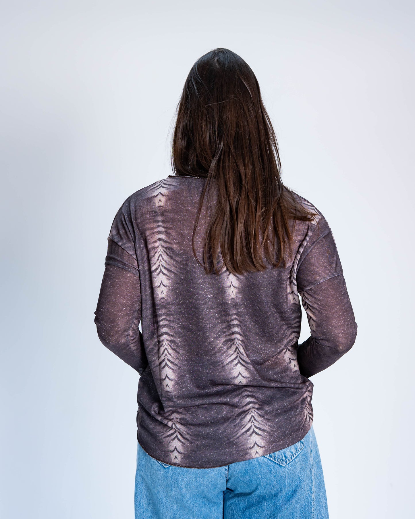 Polera Brillos Sabrina Café