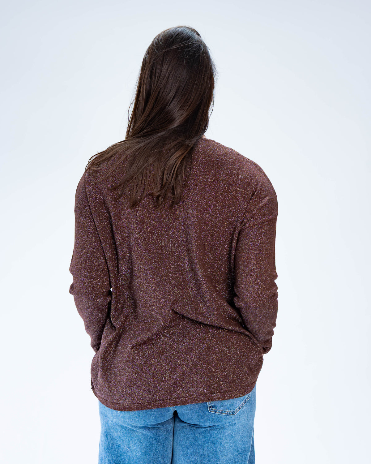 Sweater Lurex Thalia Chocolate