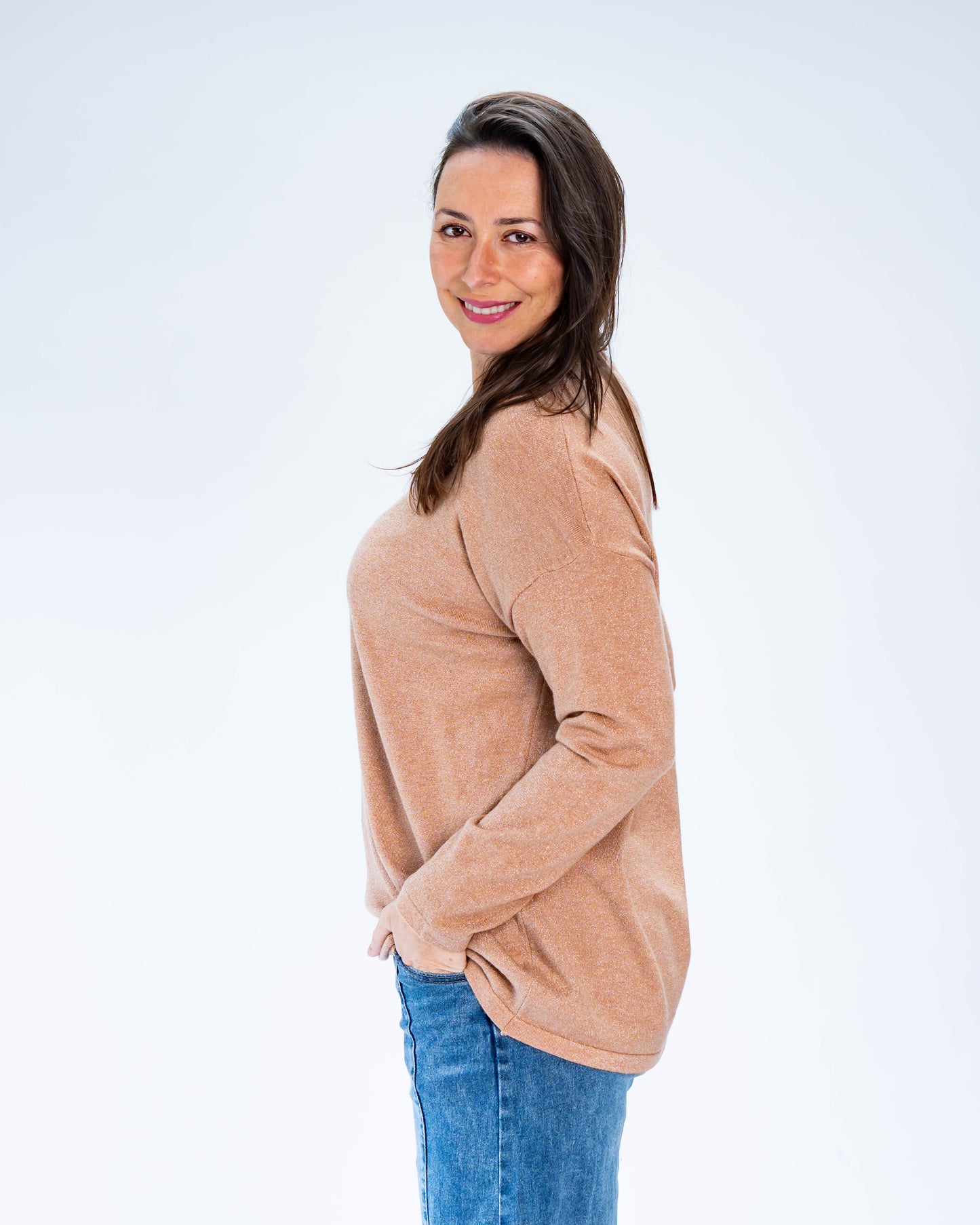 Sweater Lurex Thalia Beige