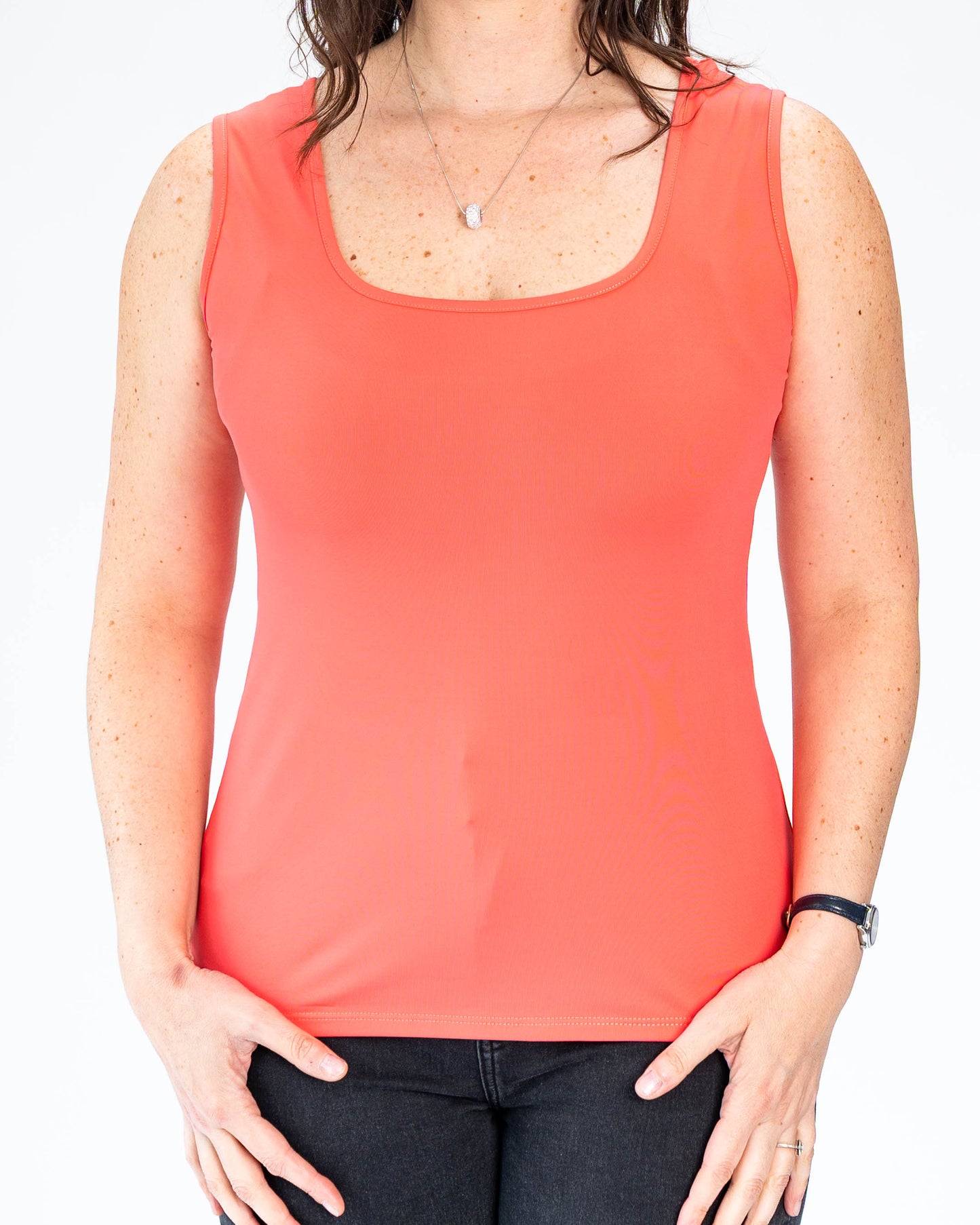 Polera Básica Musculosa Roberta Coral