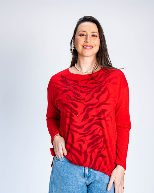 Polera Rose Roja