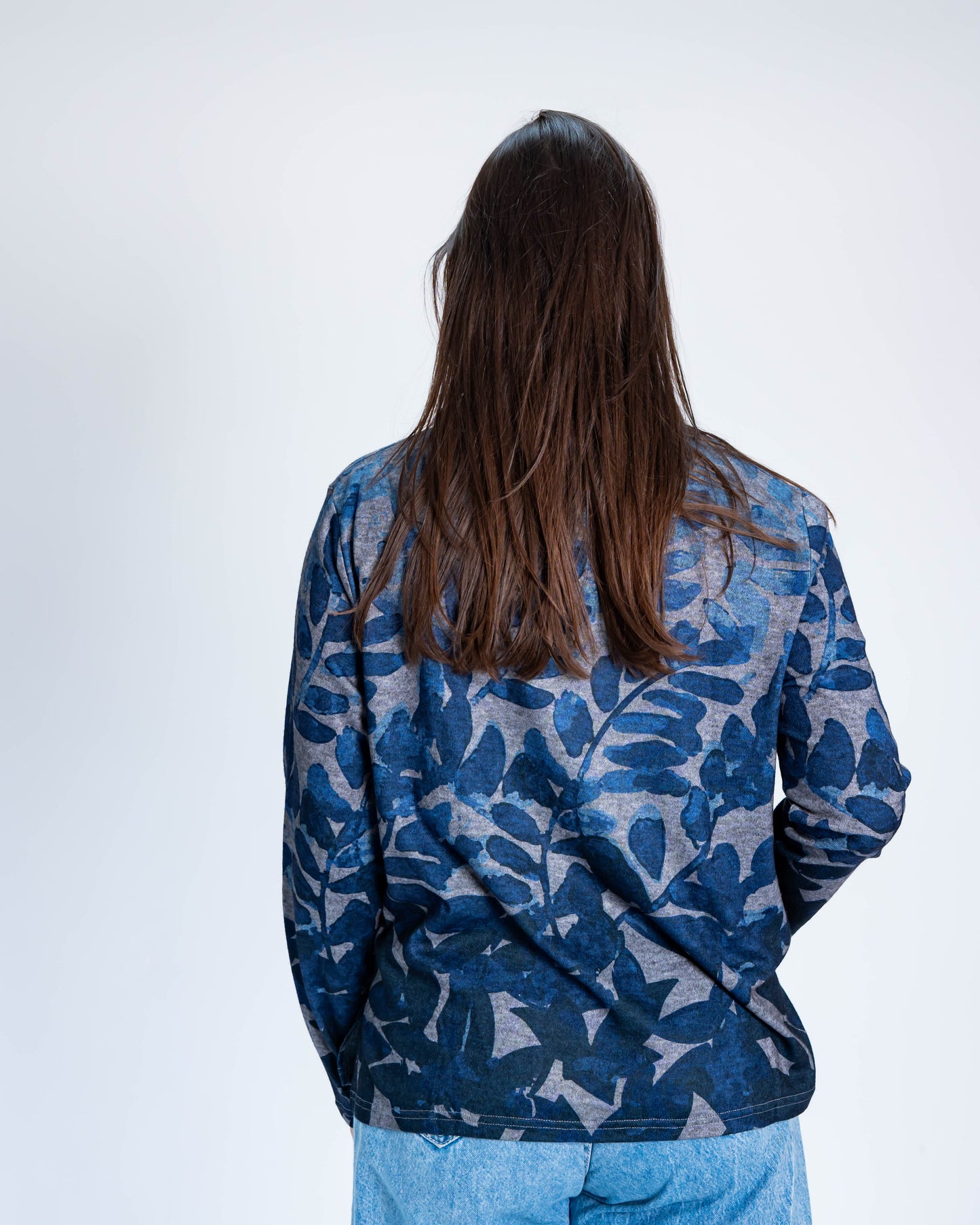 Polera Eliana Foil Azul