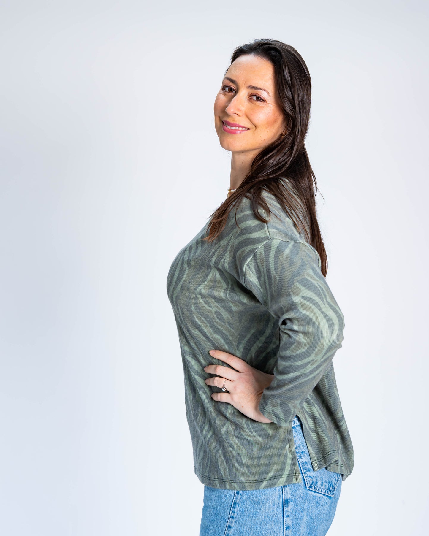 Polera Italiana Margot Verde