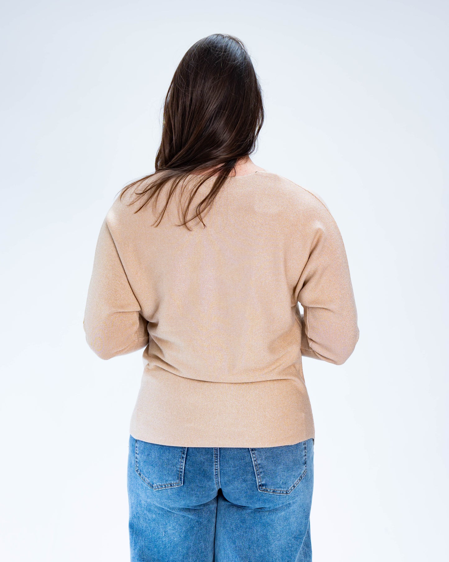 Sweater Lurex Fernanda Beige