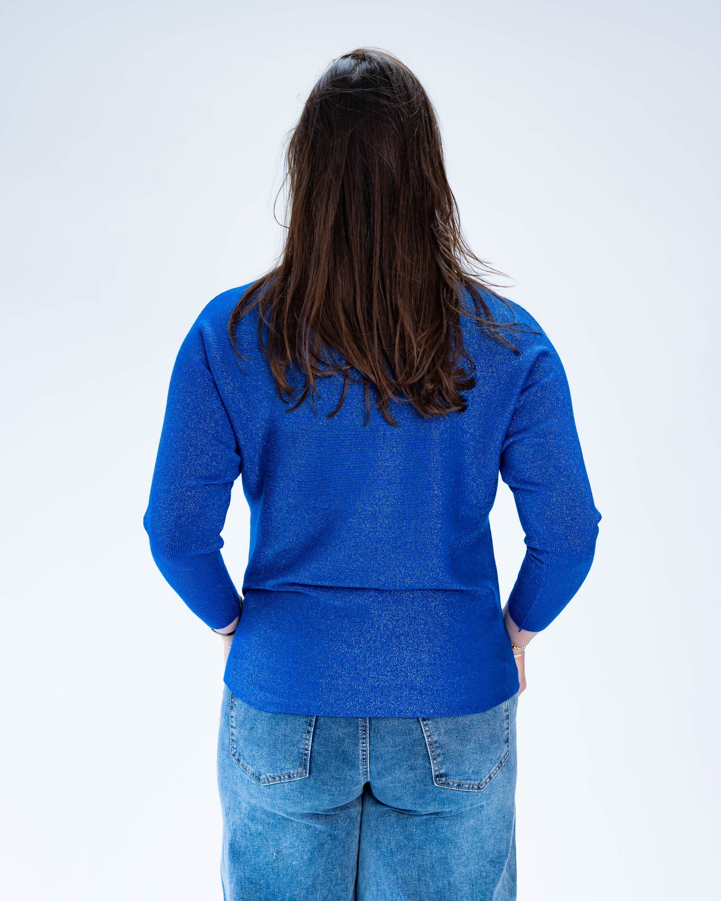 Sweater Lurex Fernanda Azul