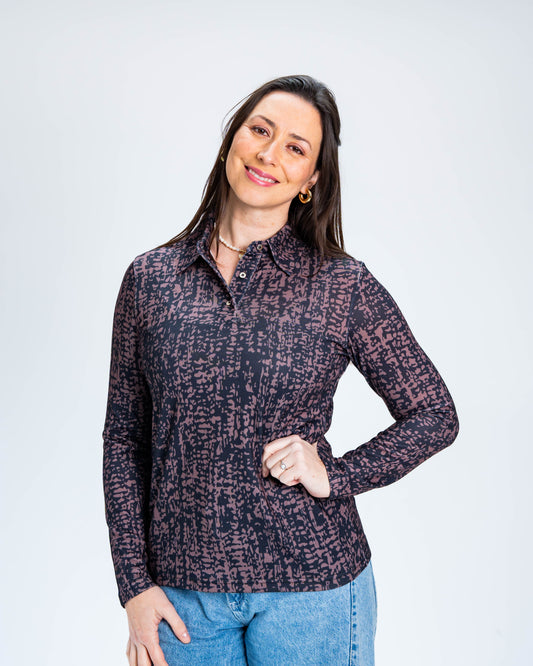 Blusa Leticia Café
