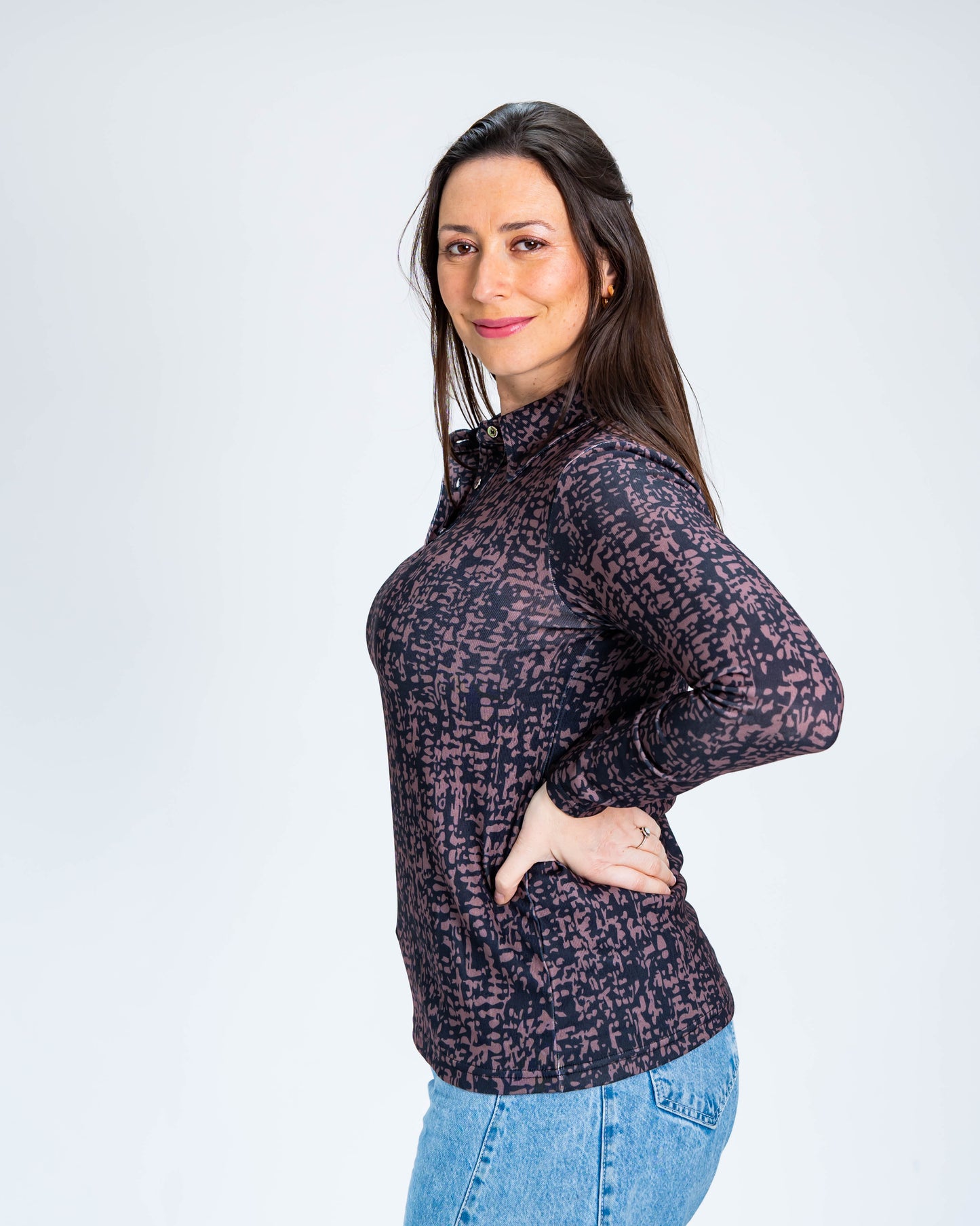 Blusa Leticia Café
