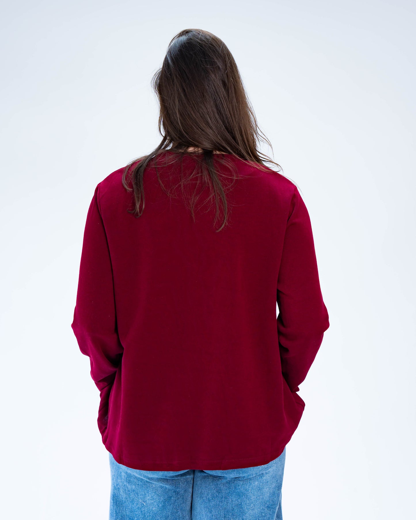 Polera Star Silver Burdeo