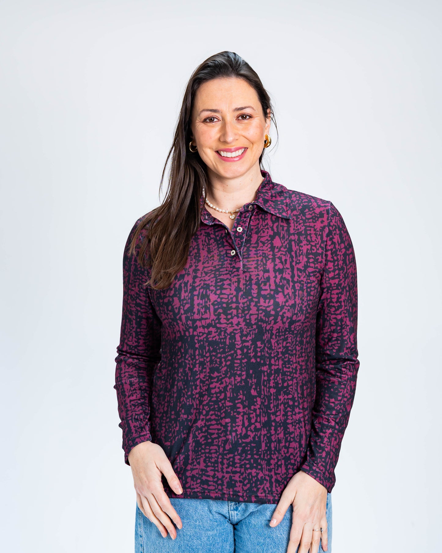 Blusa Leticia Burdeo