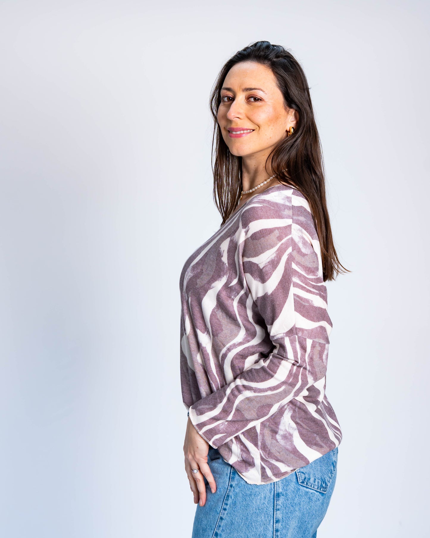 Polera Hilo Marie Café