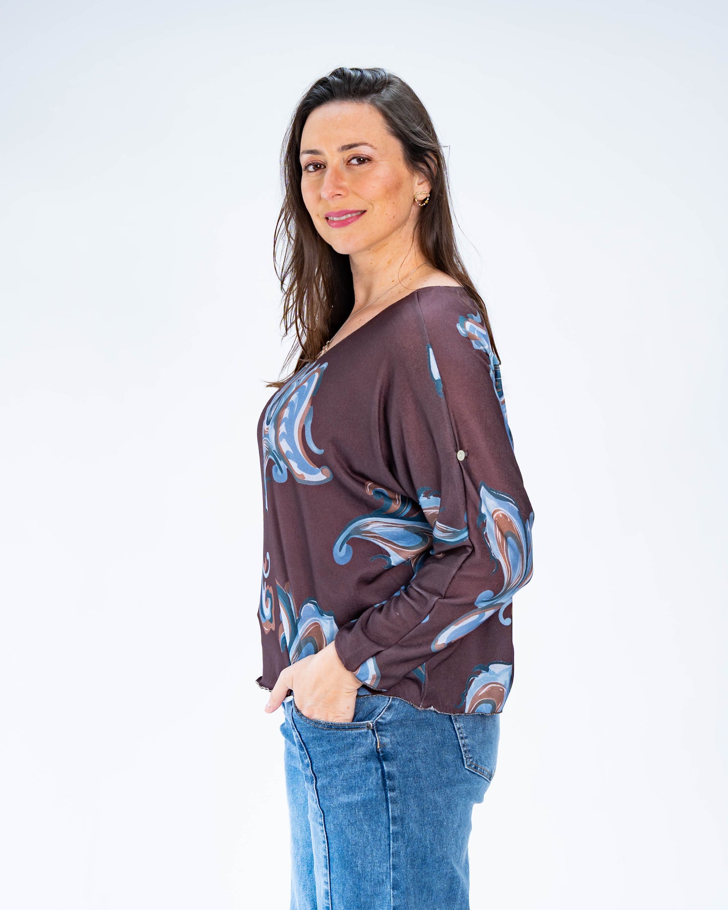 Polera Hilo Mirtha Chocolate