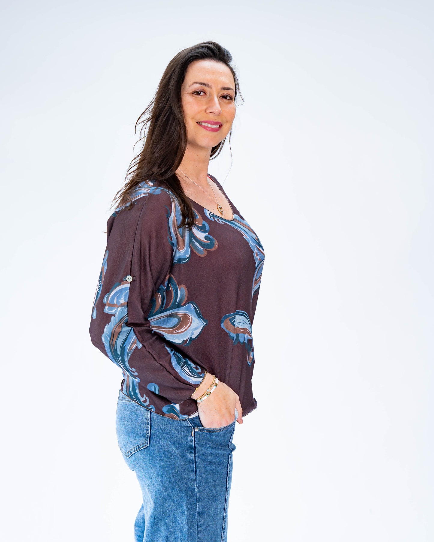 Polera Hilo Mirtha Chocolate