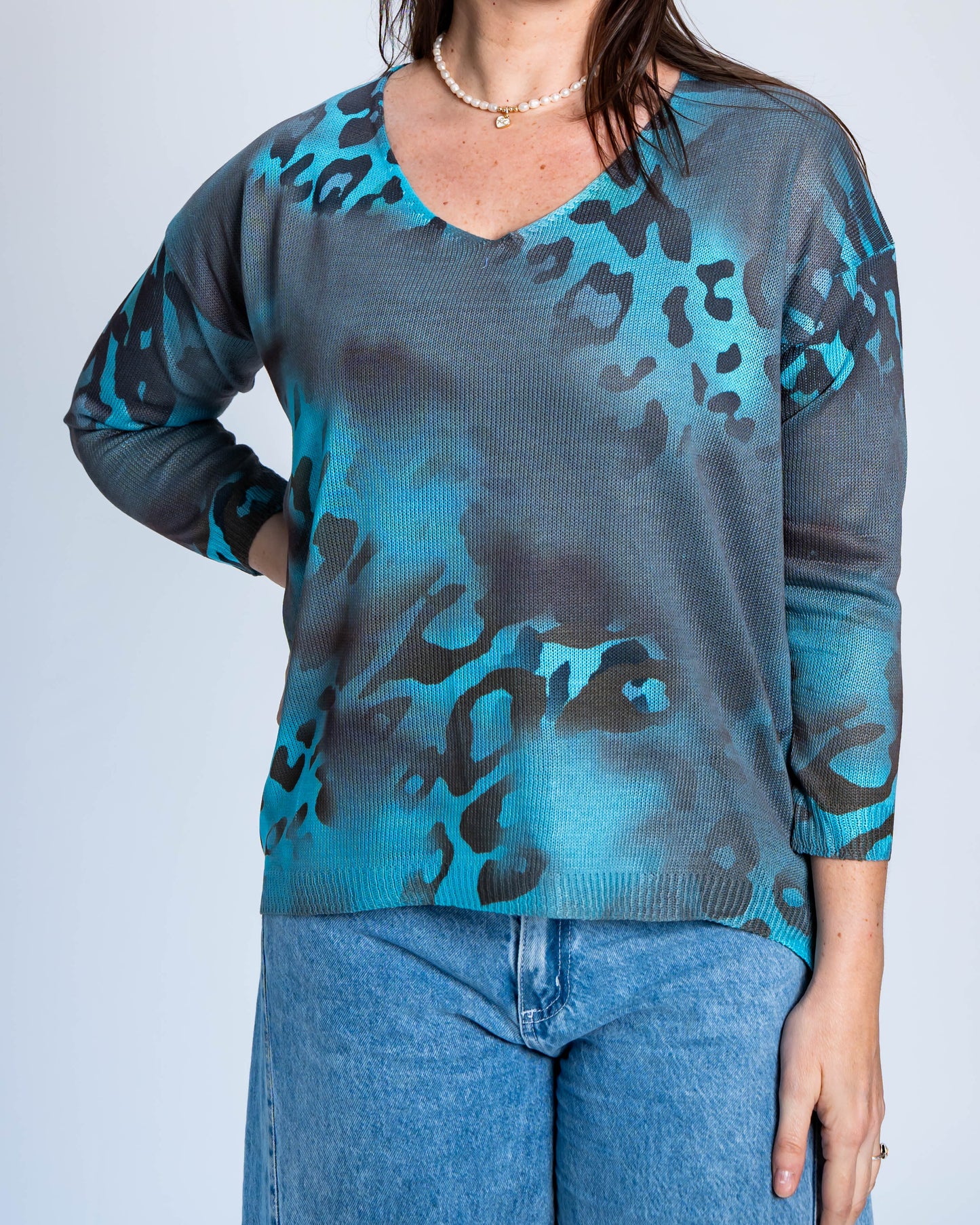 Sweater Hilo Jazmín Celeste