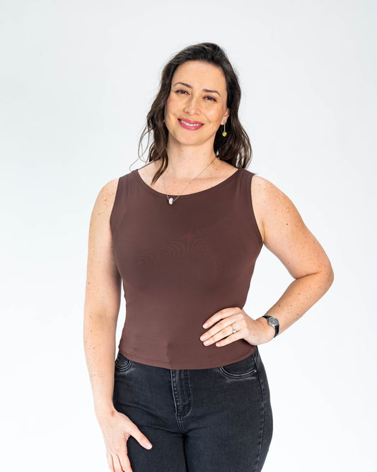 Polera Básica Isabella Chocolate