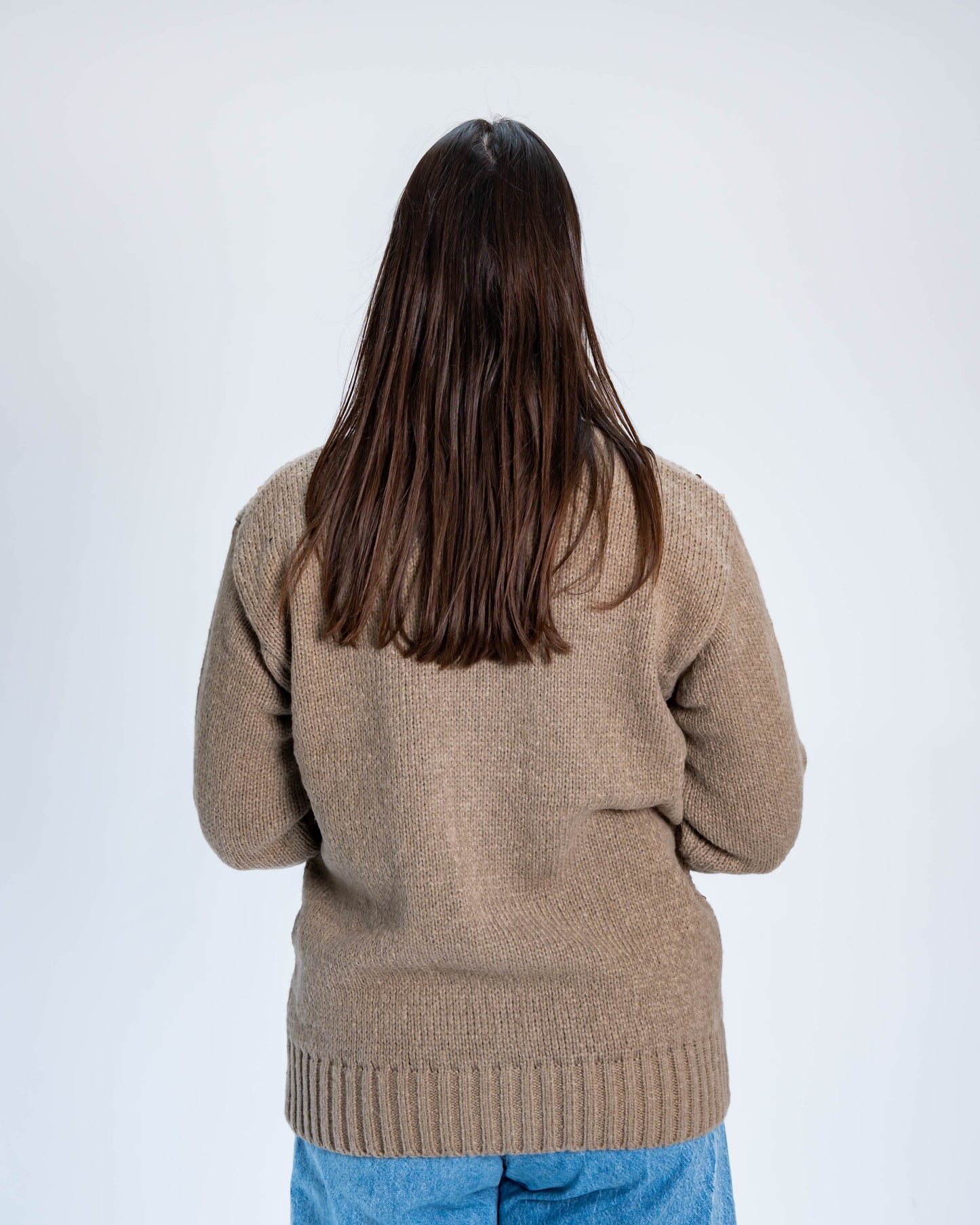 Chaleco Lentejuelas Beige