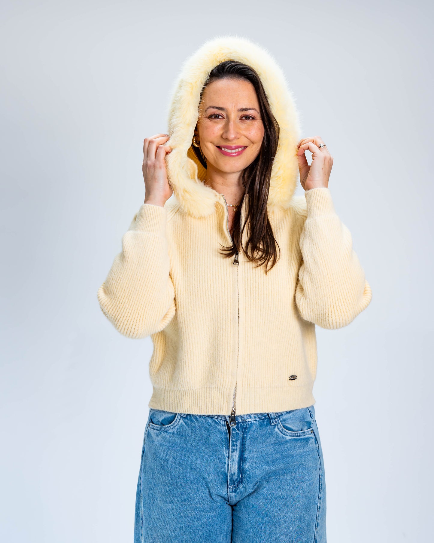 Chaleco con Piel Amarillo