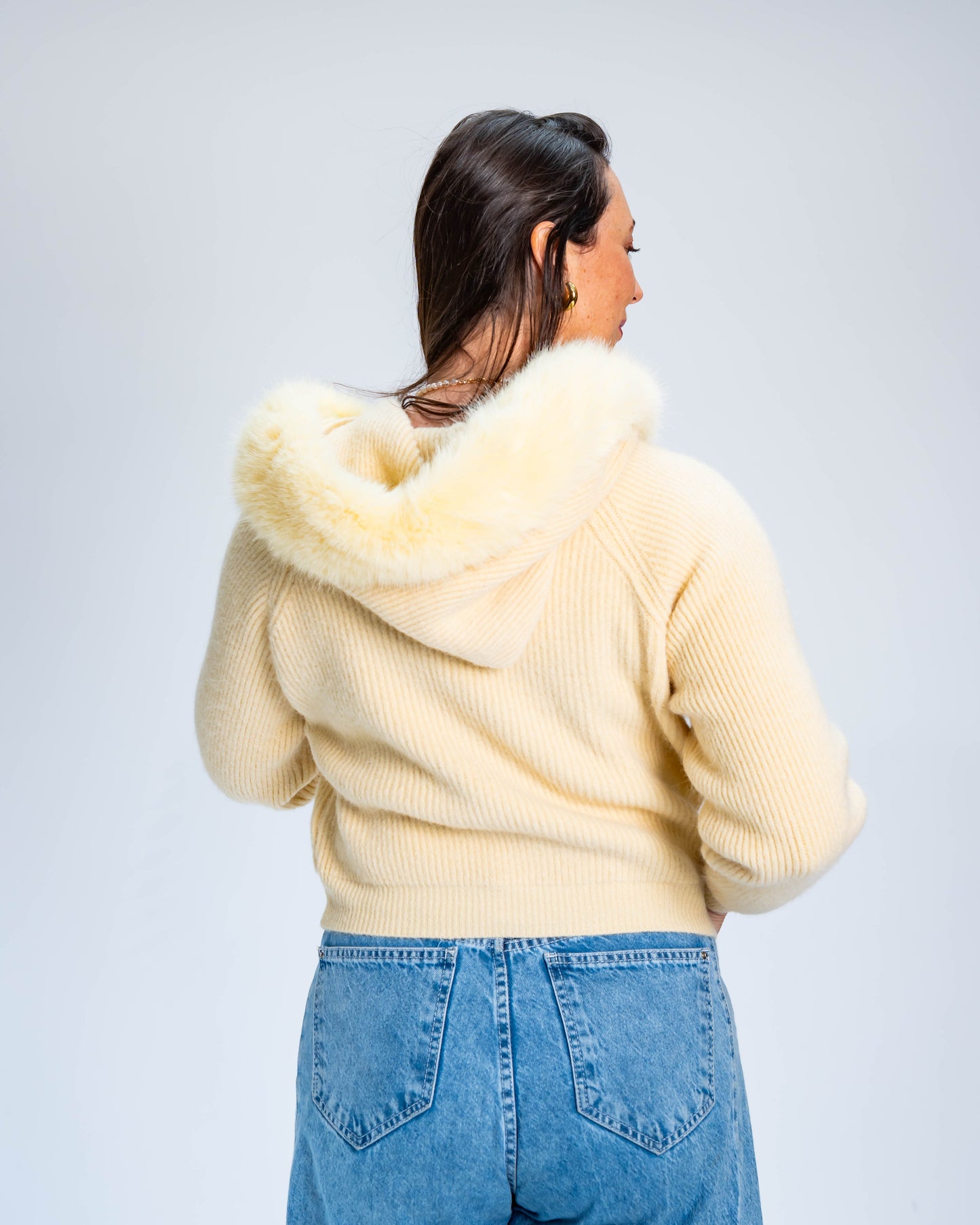 Chaleco con Piel Amarillo