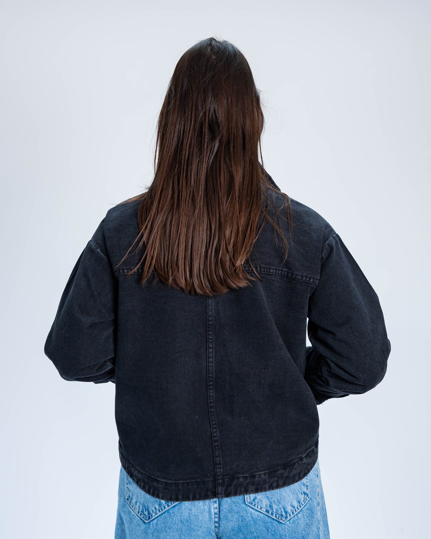 Chaqueta Brillos Demi Negro