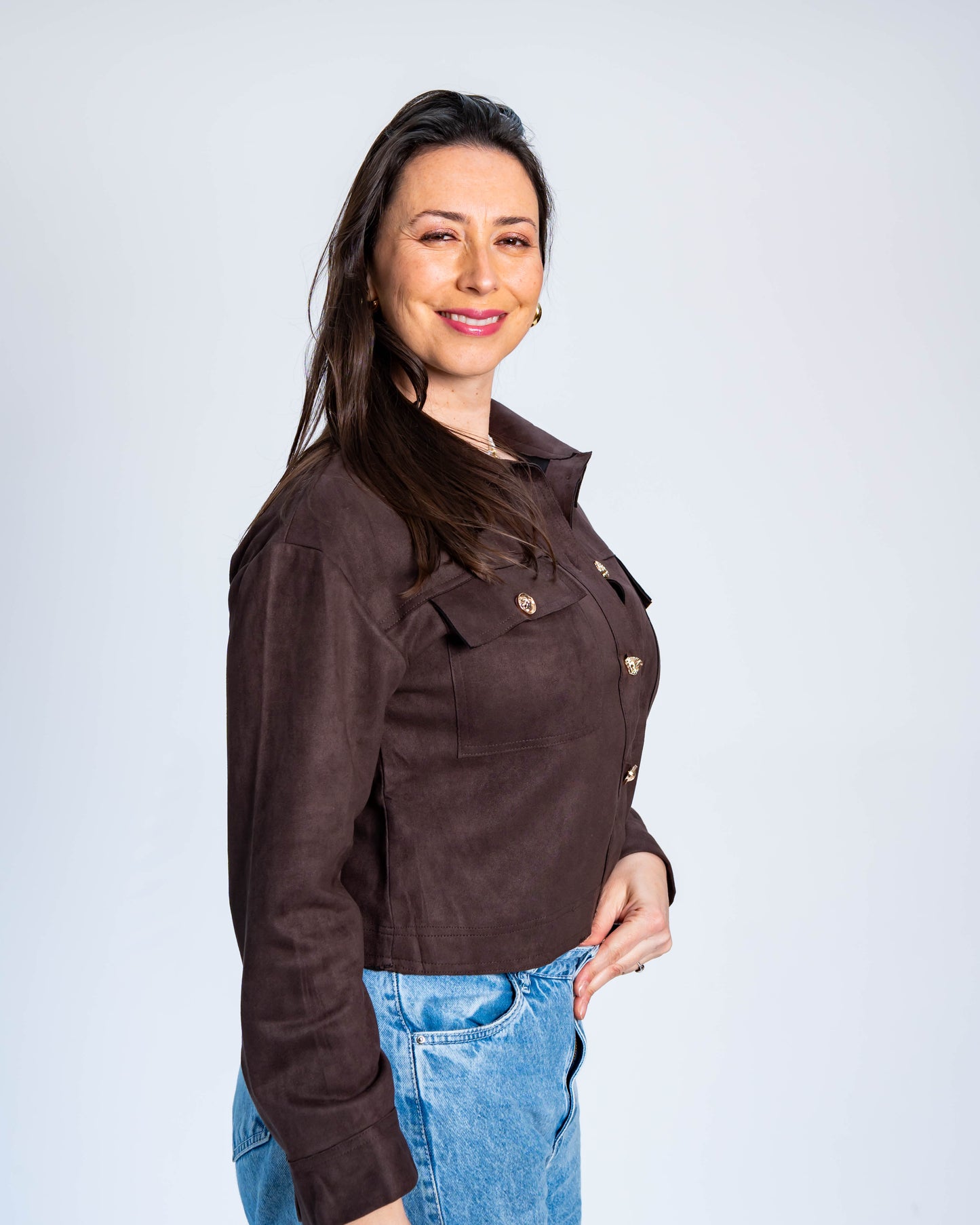 Chaqueta Sophia Gold Chocolate