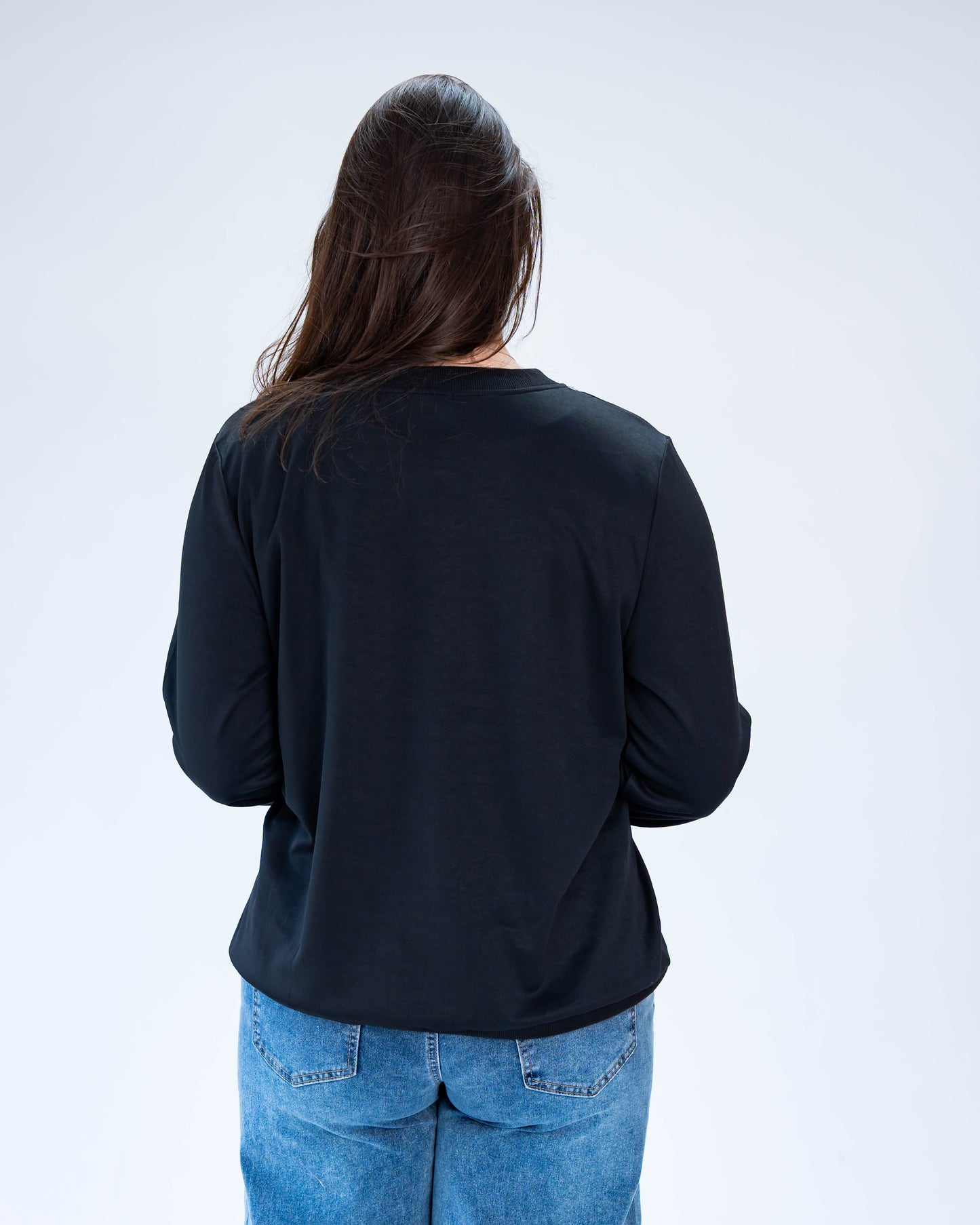 Polera Básica Erica Bolsillo Negro