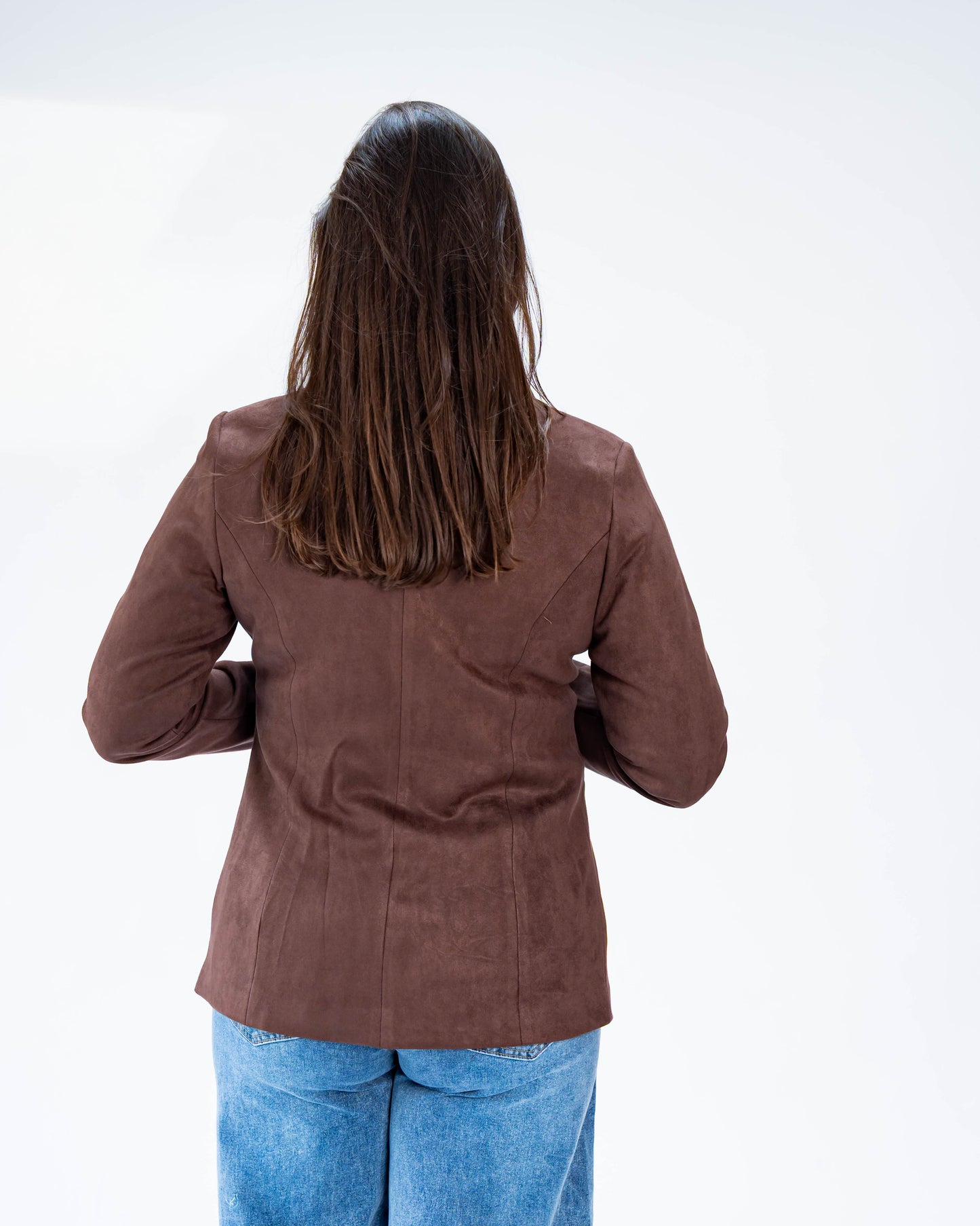 Chaqueta Amanda Gamuza Chocolate