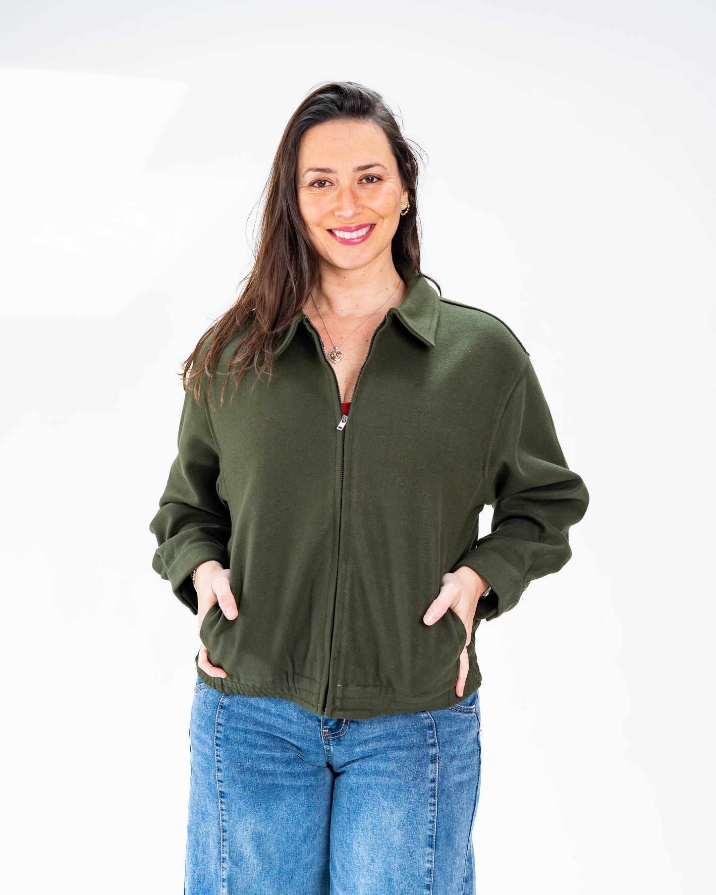 Chaqueta Paño Brenda Verde