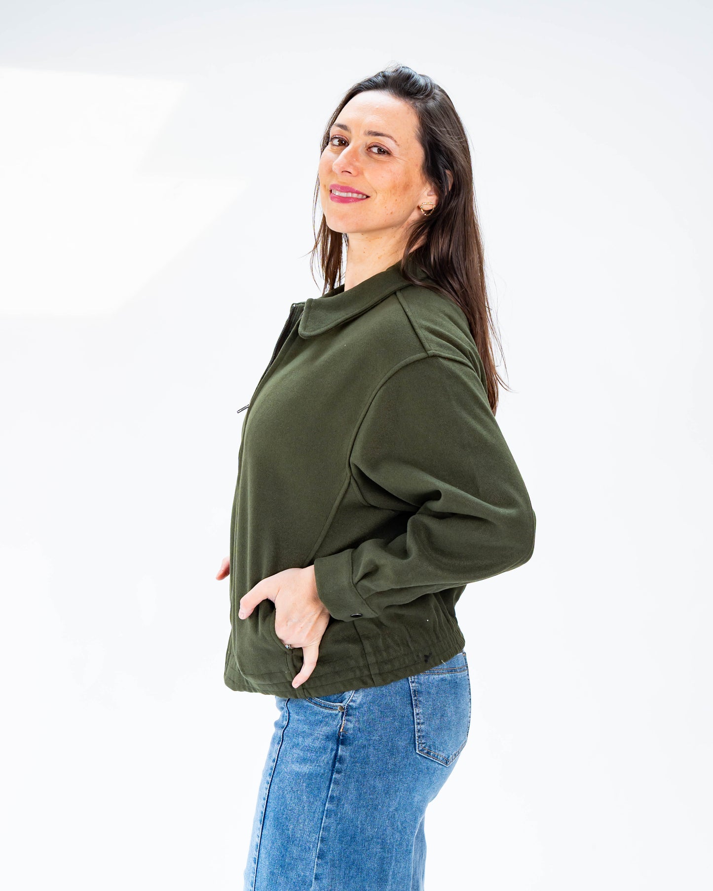 Chaqueta Paño Brenda Verde