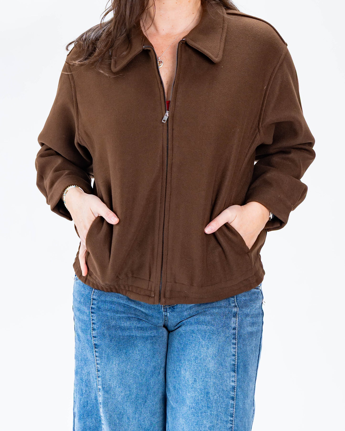 Chaqueta Paño Brenda Café