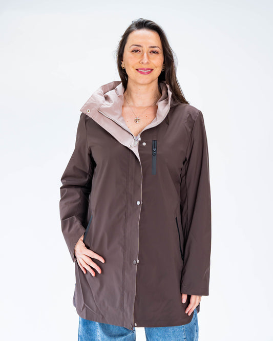 Parka Reversible Chocolate - Beige