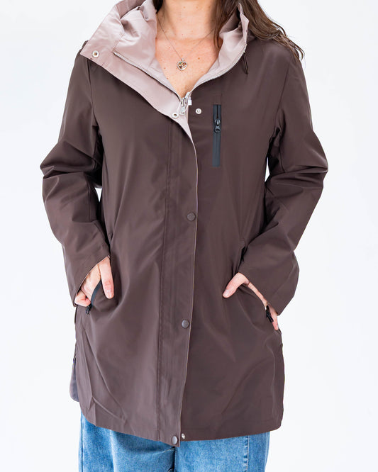 Parka Reversible Chocolate - Beige