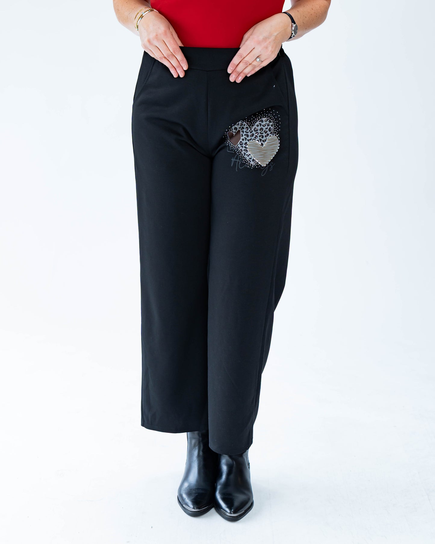 Pantalón Buzo Triple Print Negro