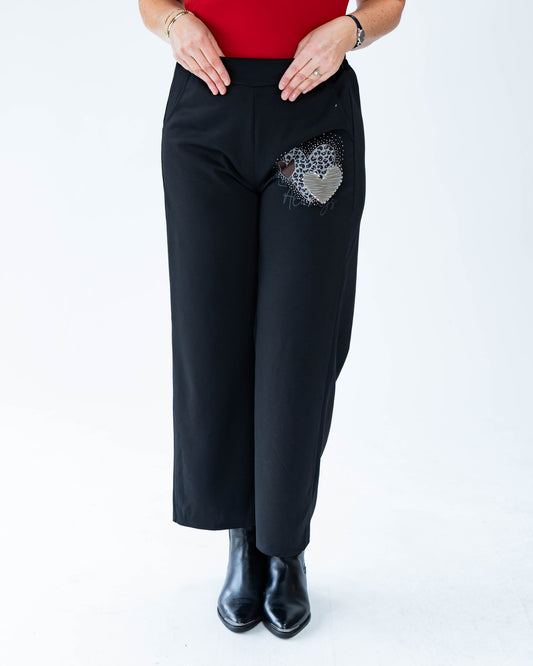 Pantalón Buzo Triple Print Negro