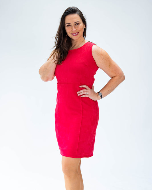 Vestido Jumper Gamuza Sandia
