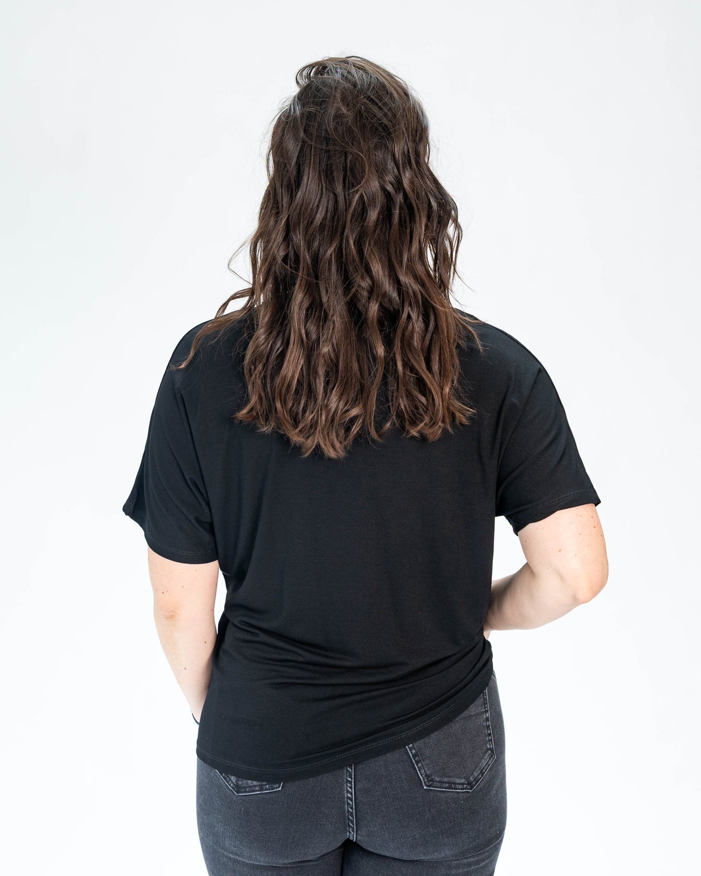 Polera Corazón Encaje Negro