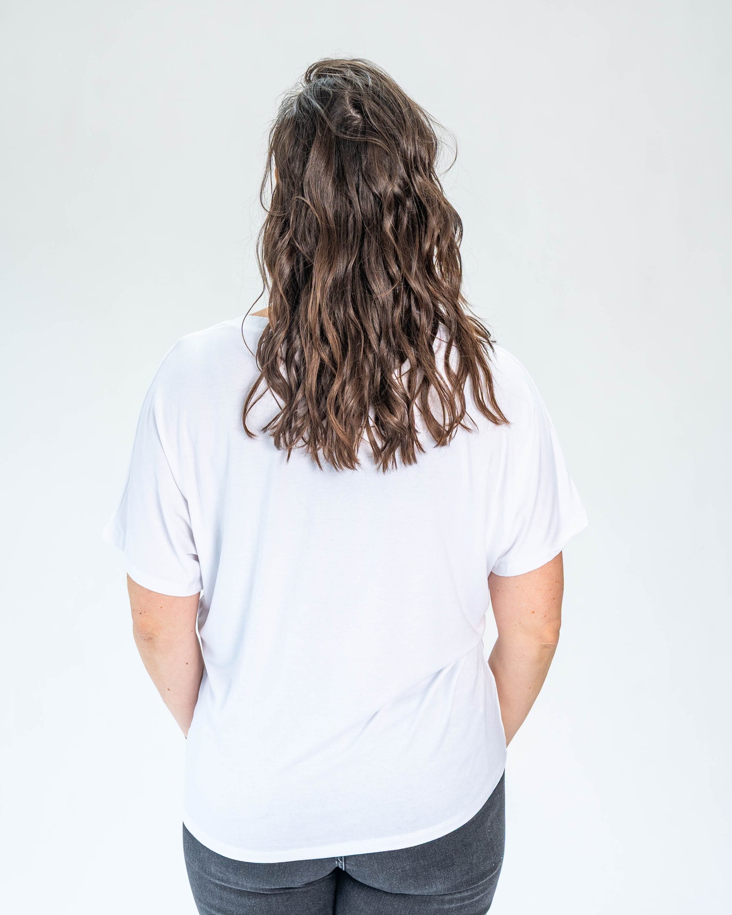 Polera Corazón Encaje Blanco