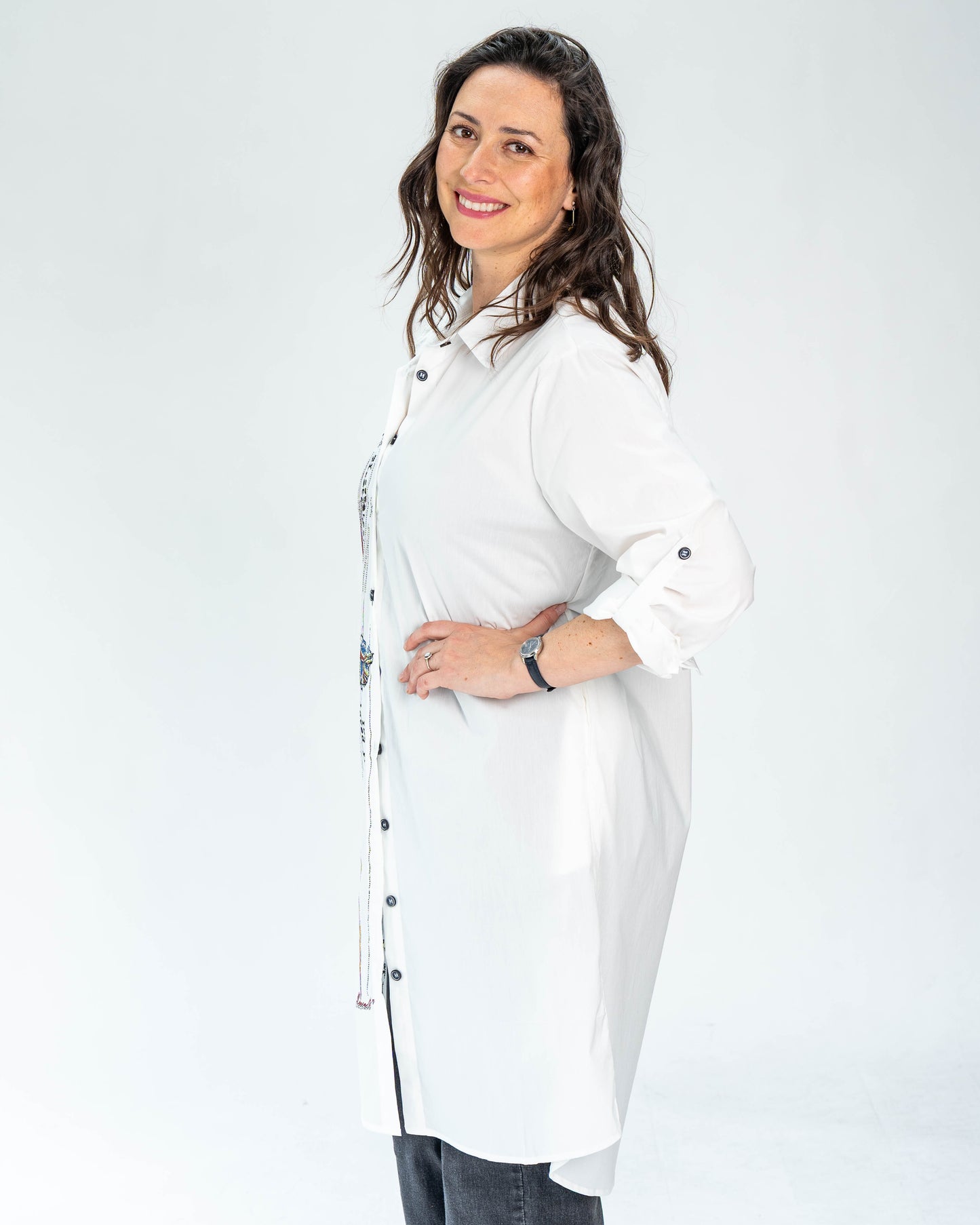 Blusón Letras Blanco