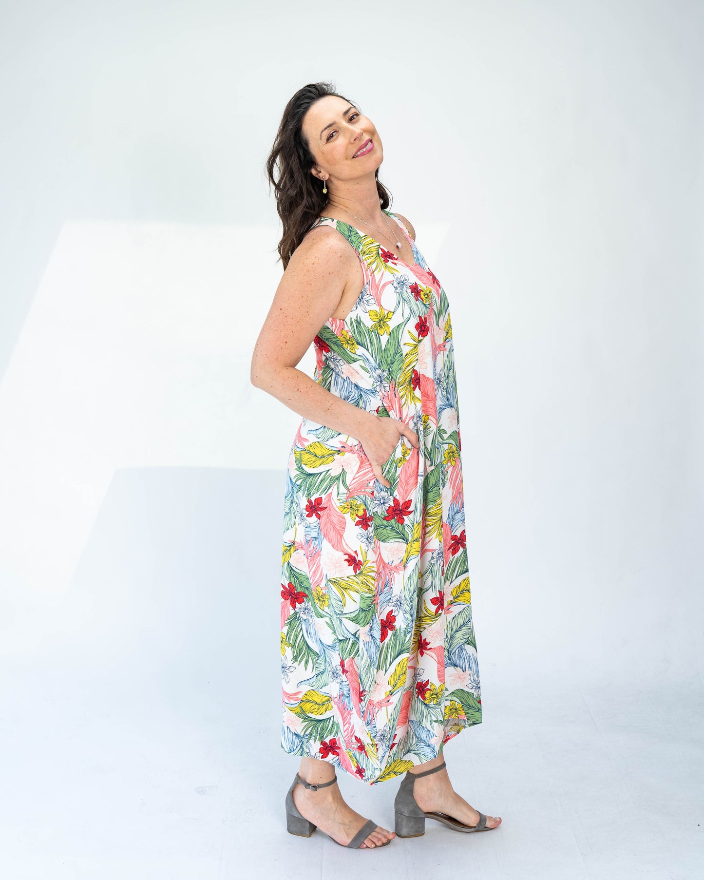 Vestido Maya Flores Blanco