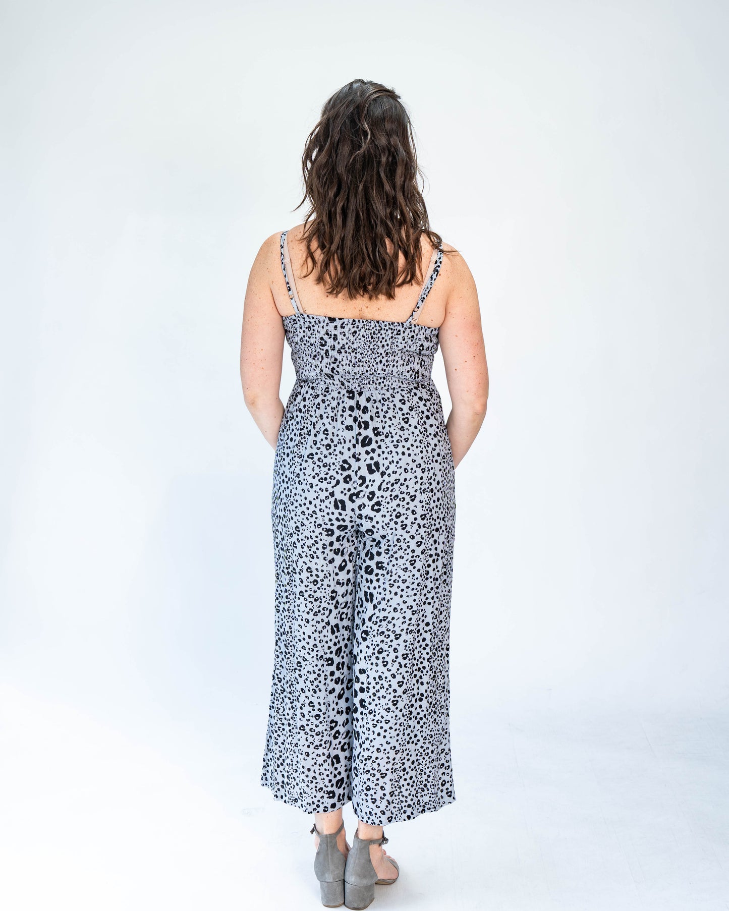 Enterito Irene Animal Print Gris