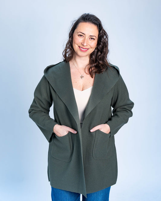 Abrigo Italiano con Gorro Verde