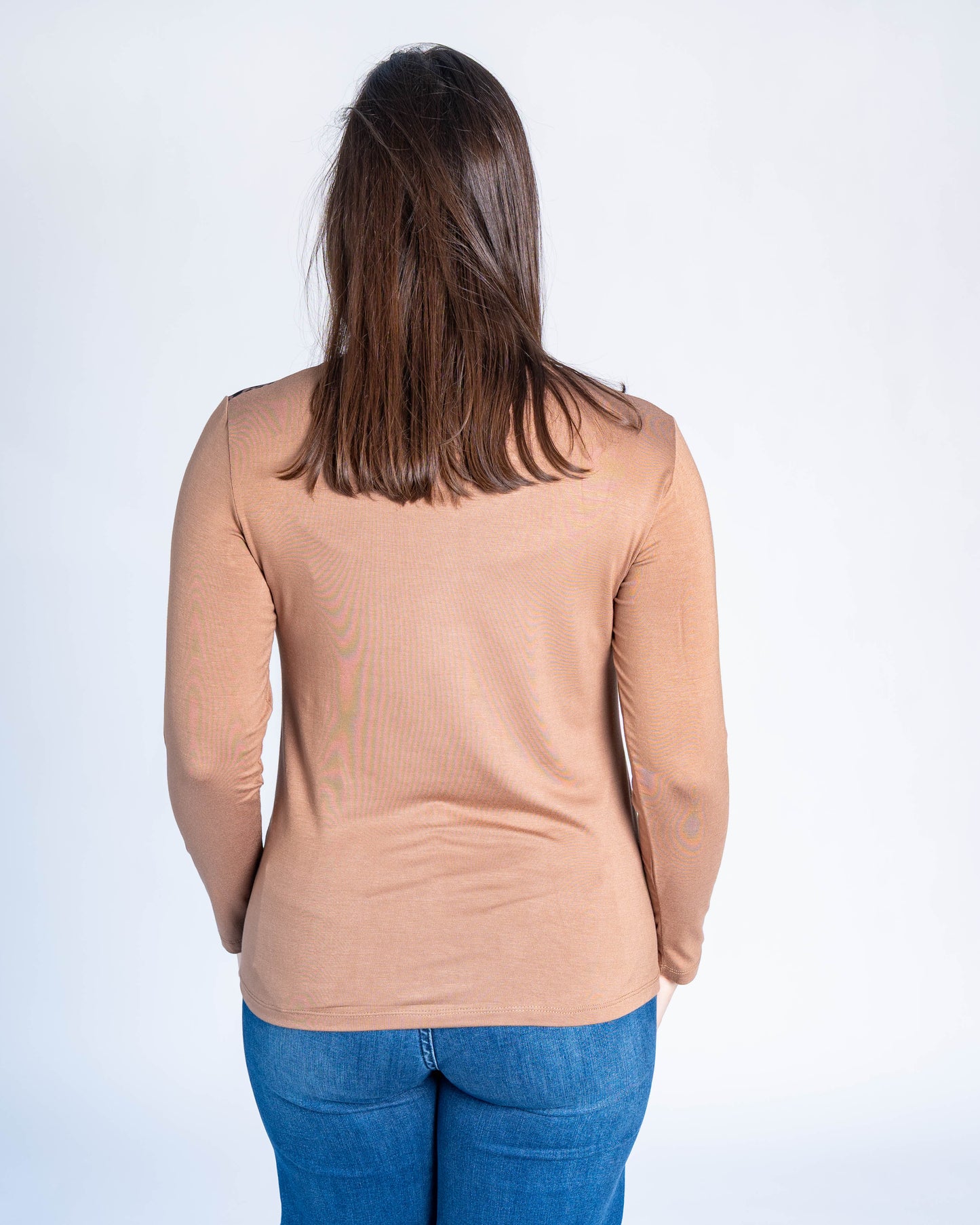 Polera Bianca Print Café