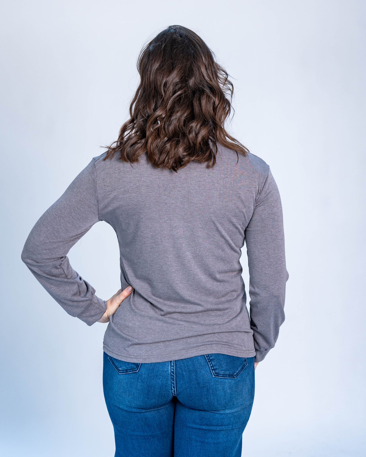 Polera Brillos Print Grace Gris