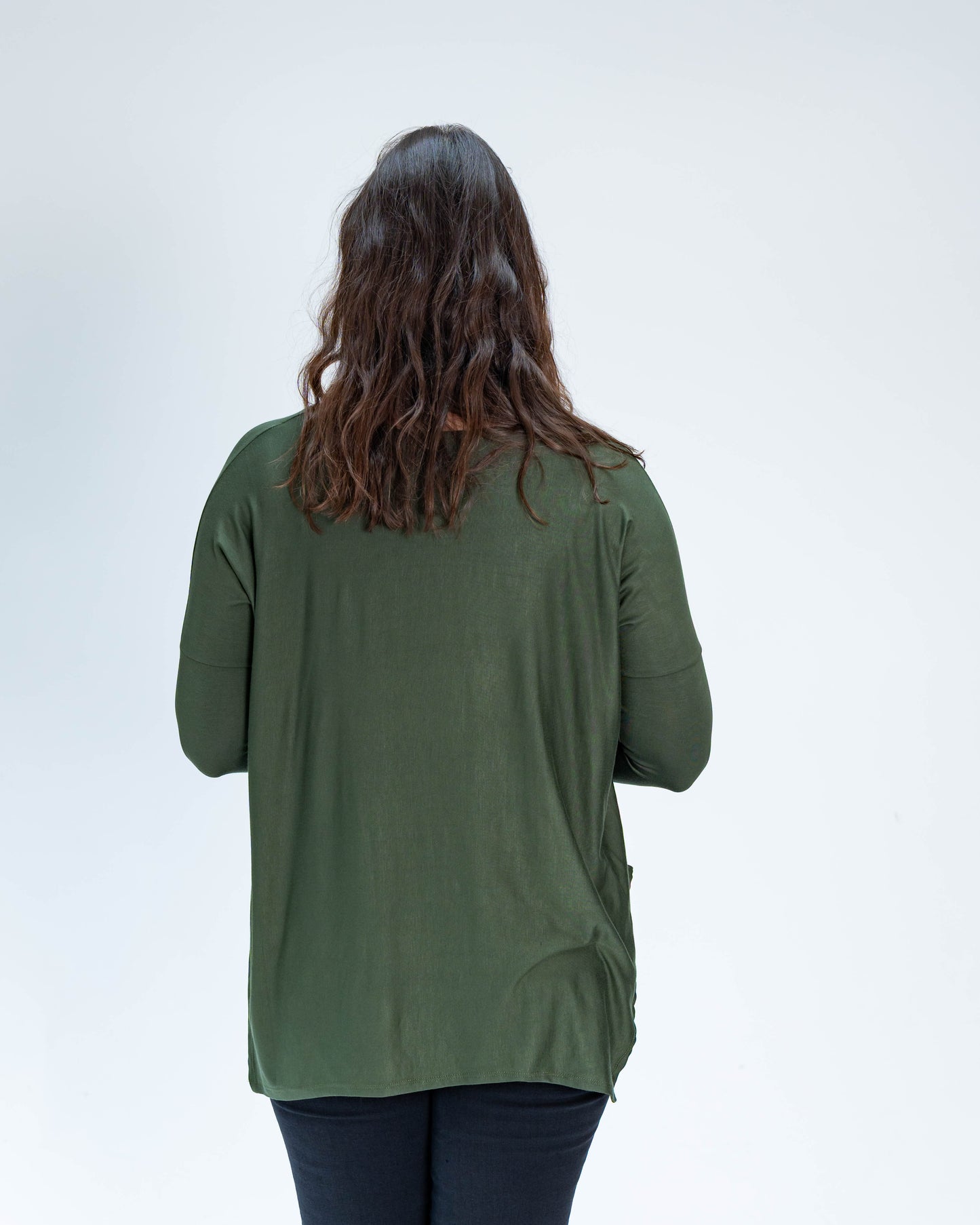 Polera Cony Manga Larga Verde Militar