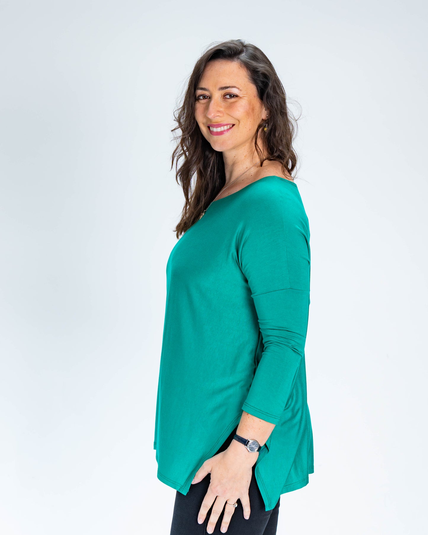 Polera Cony Manga Larga Verde