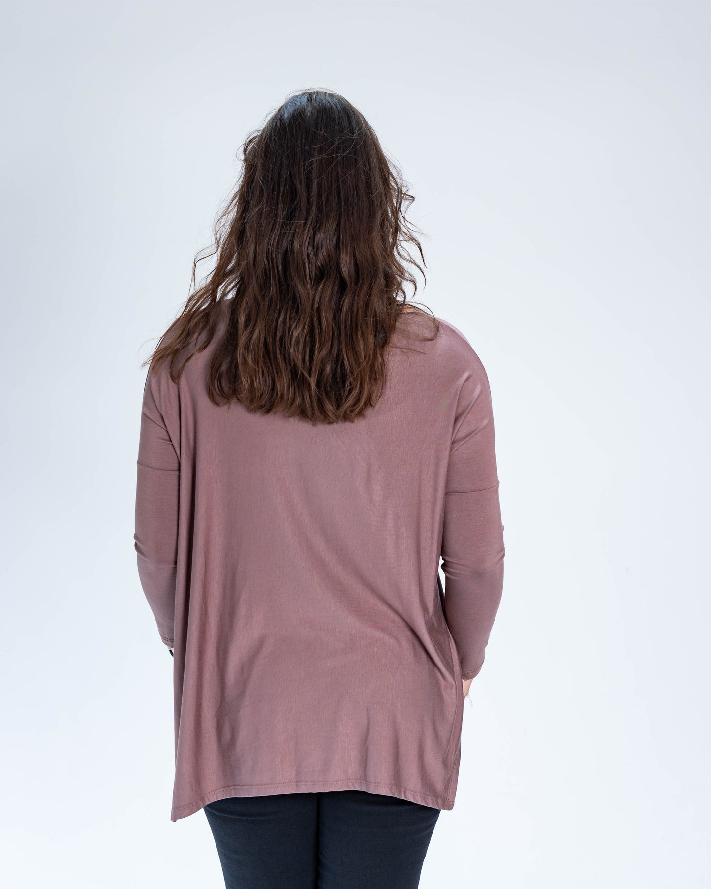 Polera Cony Manga Larga Taupe
