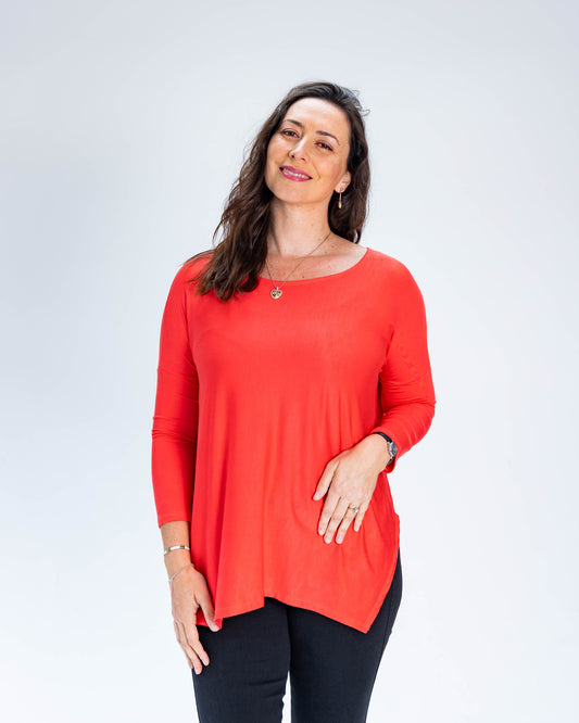 Polera Cony Manga Larga Coral