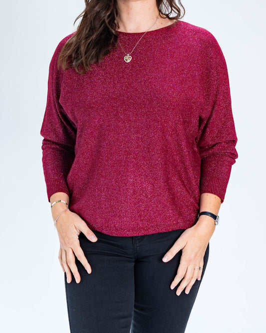 Sweater Caroline Lurex Burdeo