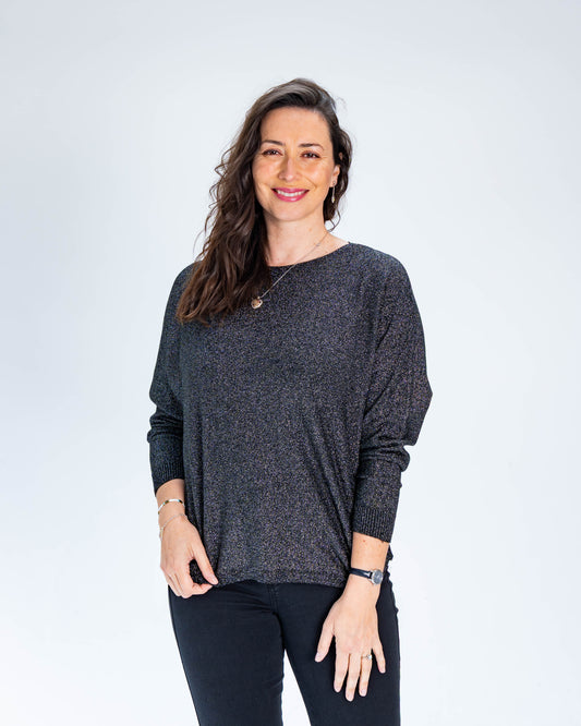 Sweater Caroline Lurex Negro