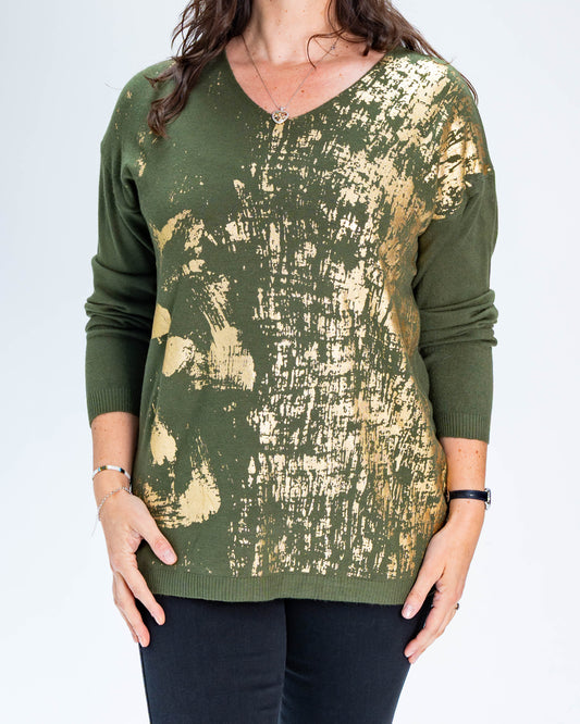 Sweater Ana Dorado Verde