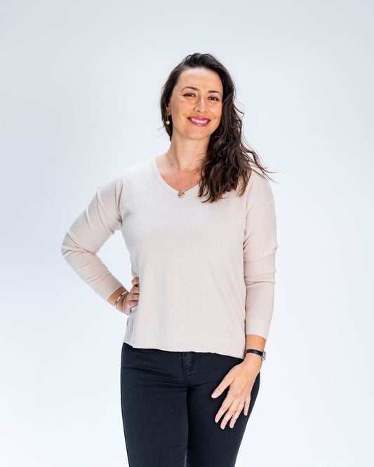 Sweater Julieta Lurex Beige