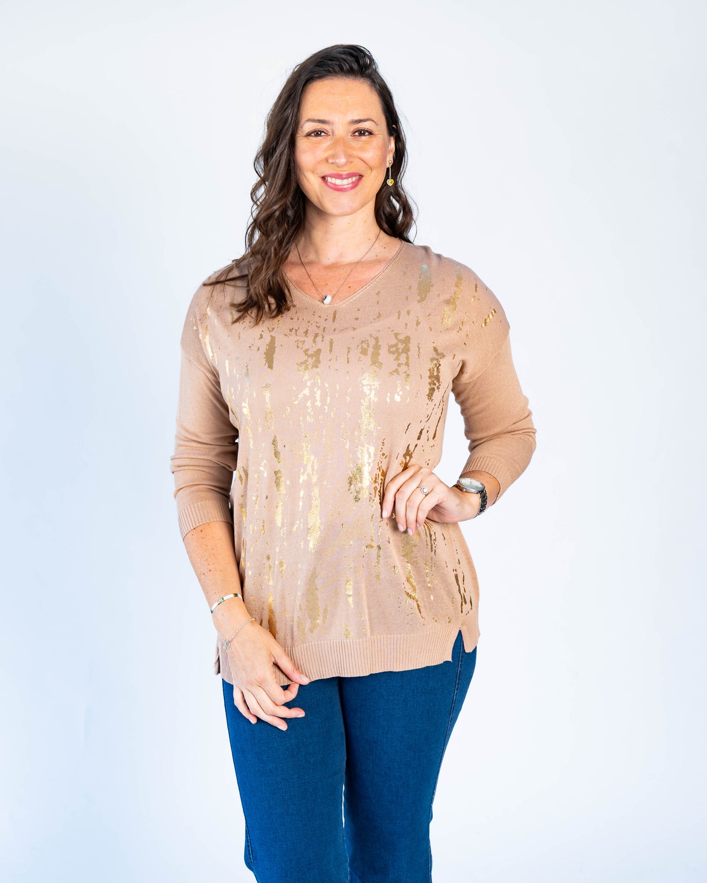 Sweater Anais Dorado Beige